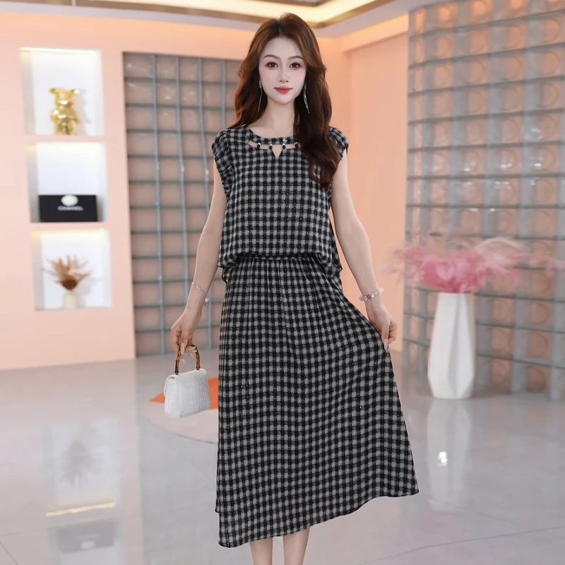 【两件套裙】夏季时尚女神修身洋气宽松气质休闲百搭显瘦女装套裙