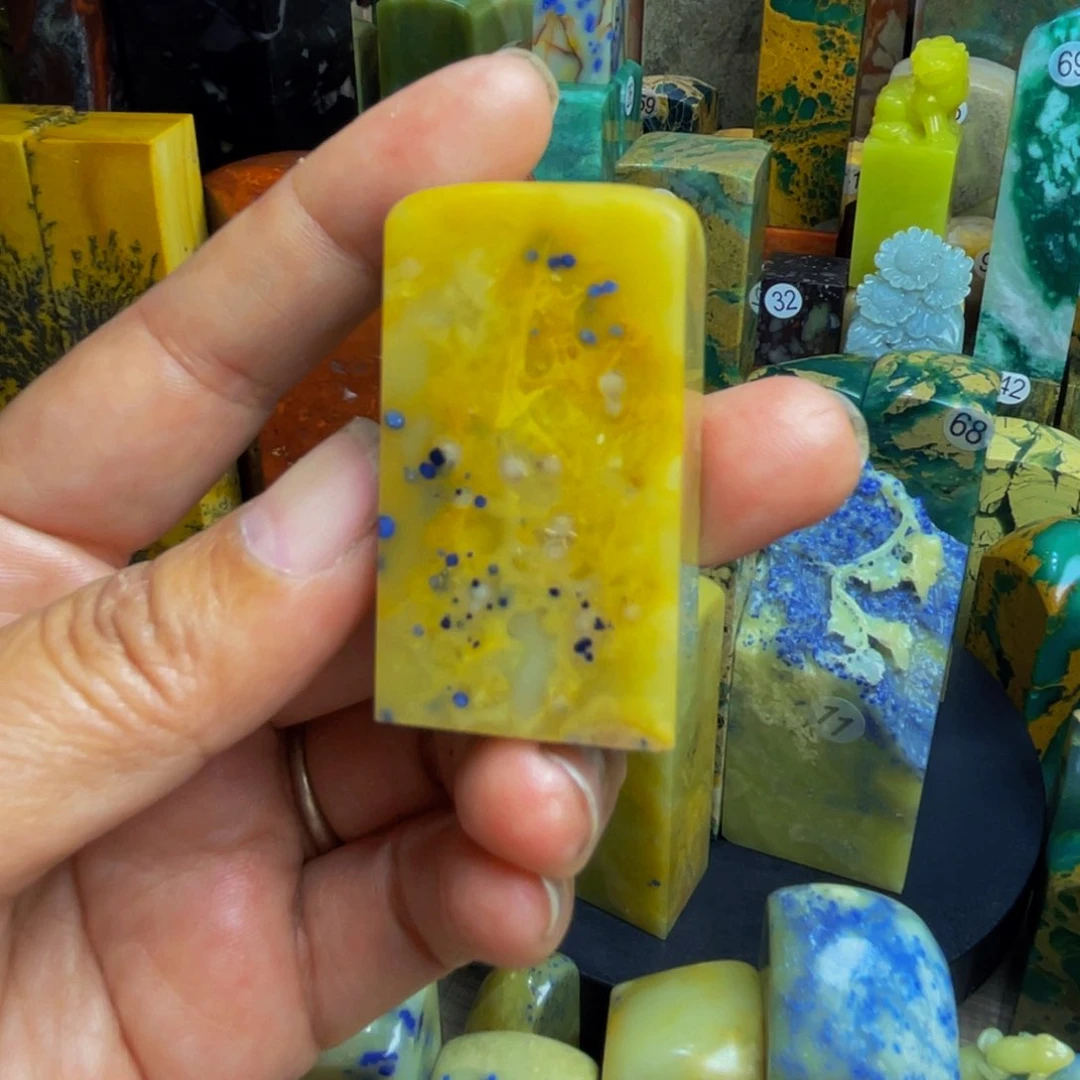 这***了青田石印石青田石