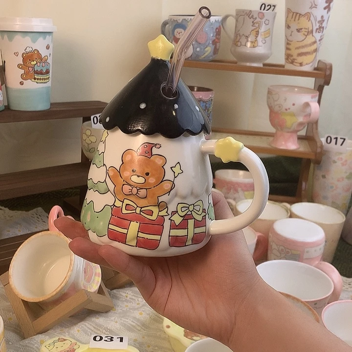 圣诞小熊水杯111111