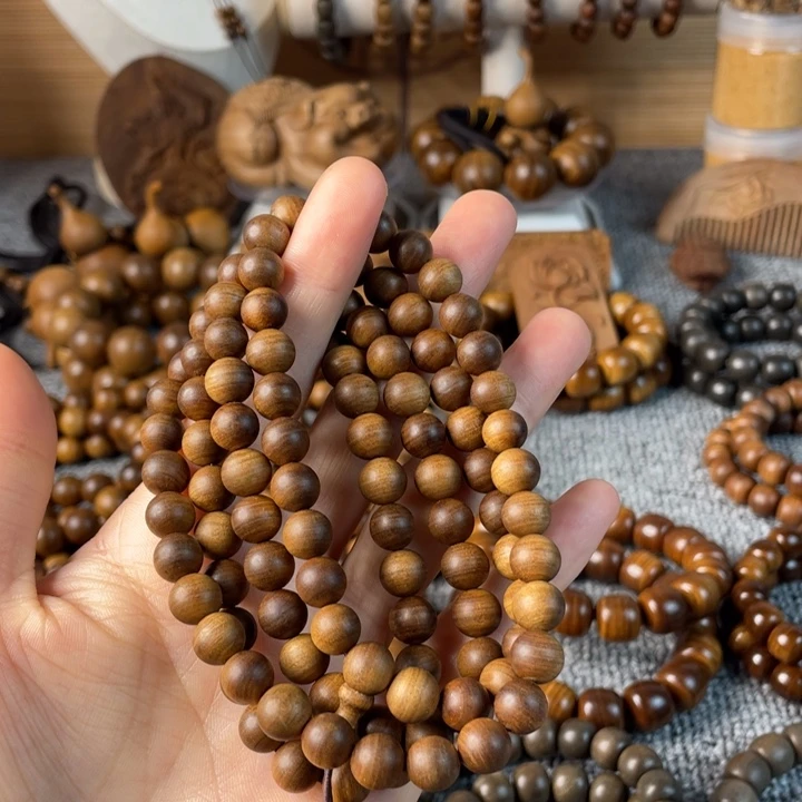檀香木手串/手链檀香木0.8多圈