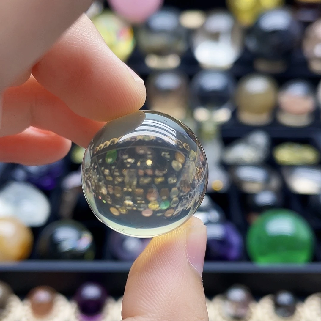 珠宝半成品未镶嵌水晶25mm