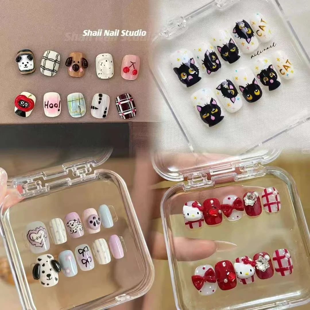 [A100-A199]编码ROSS纯手工穿戴甲可爱短甲NO退NO换（两单包邮）