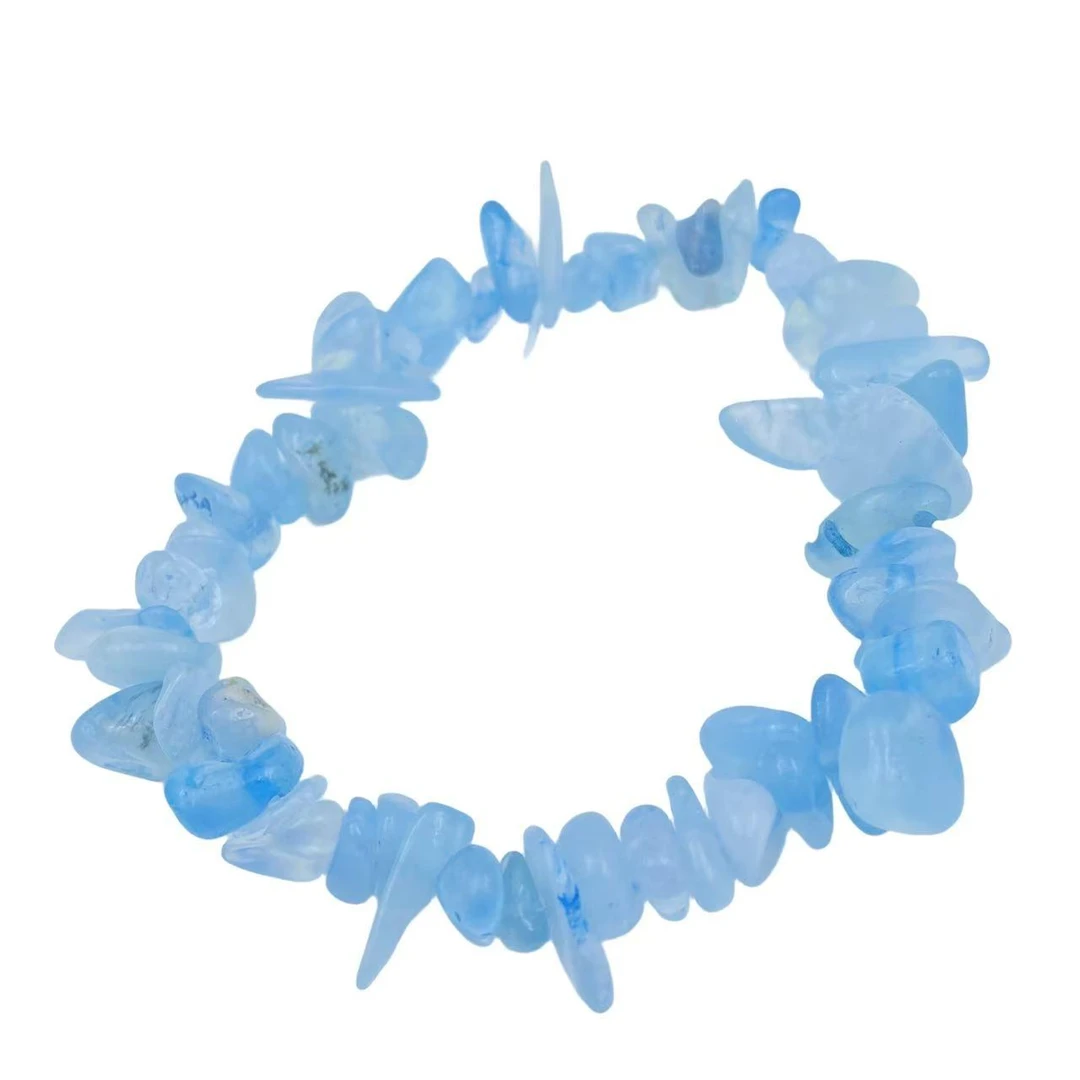 海蓝宝随型设计款手串S1773J-多样性发