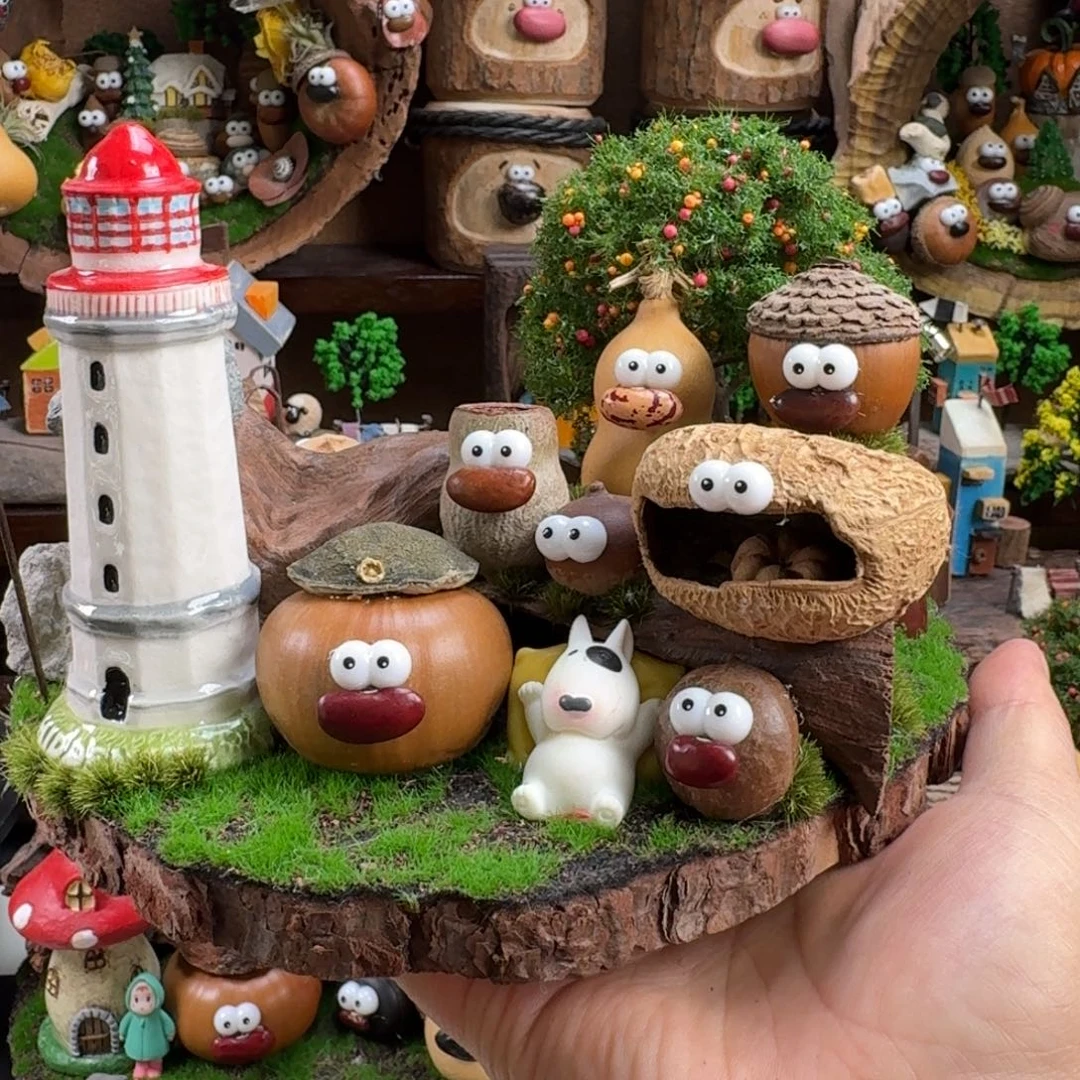 M****香榧木场景摆件11111