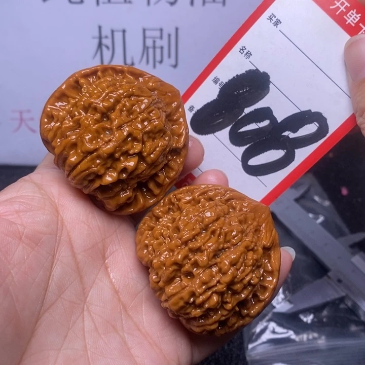 文玩核桃把件808，46官帽