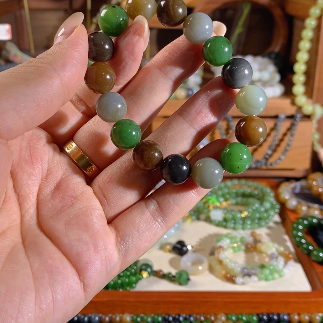 和田玉未镶嵌手链