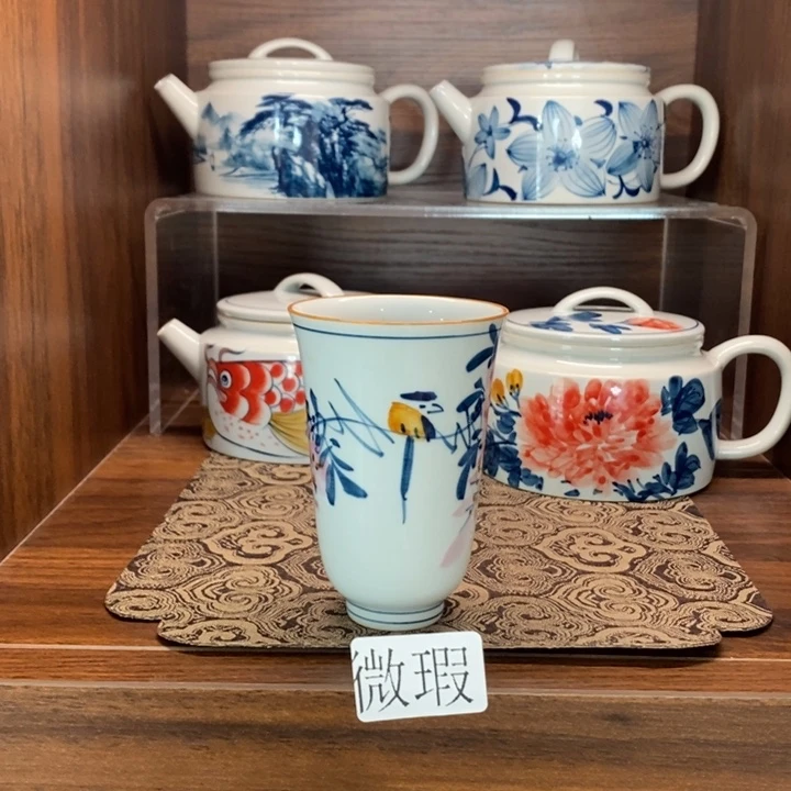 釉下老陶泥手工绘制