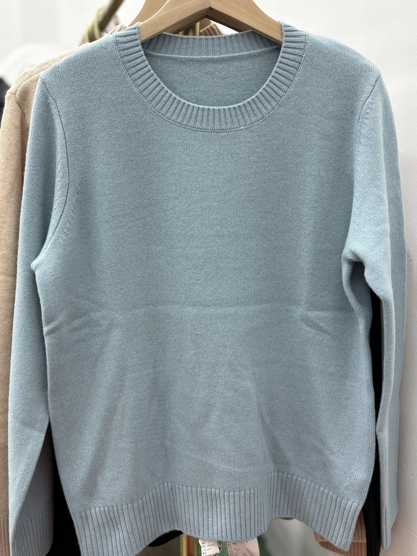 18-20320女士100分绵羊毛舒适百搭秋冬针织时尚休闲羊绒女上衣