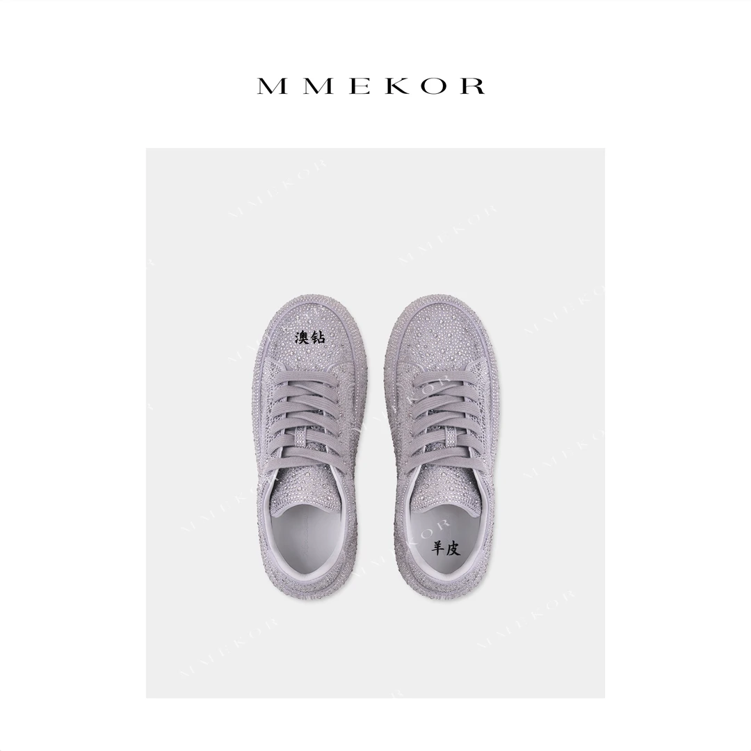 MMEKOR“水钻松糕鞋” 2025新款千金玛德琳时髦精致鞋子 25898