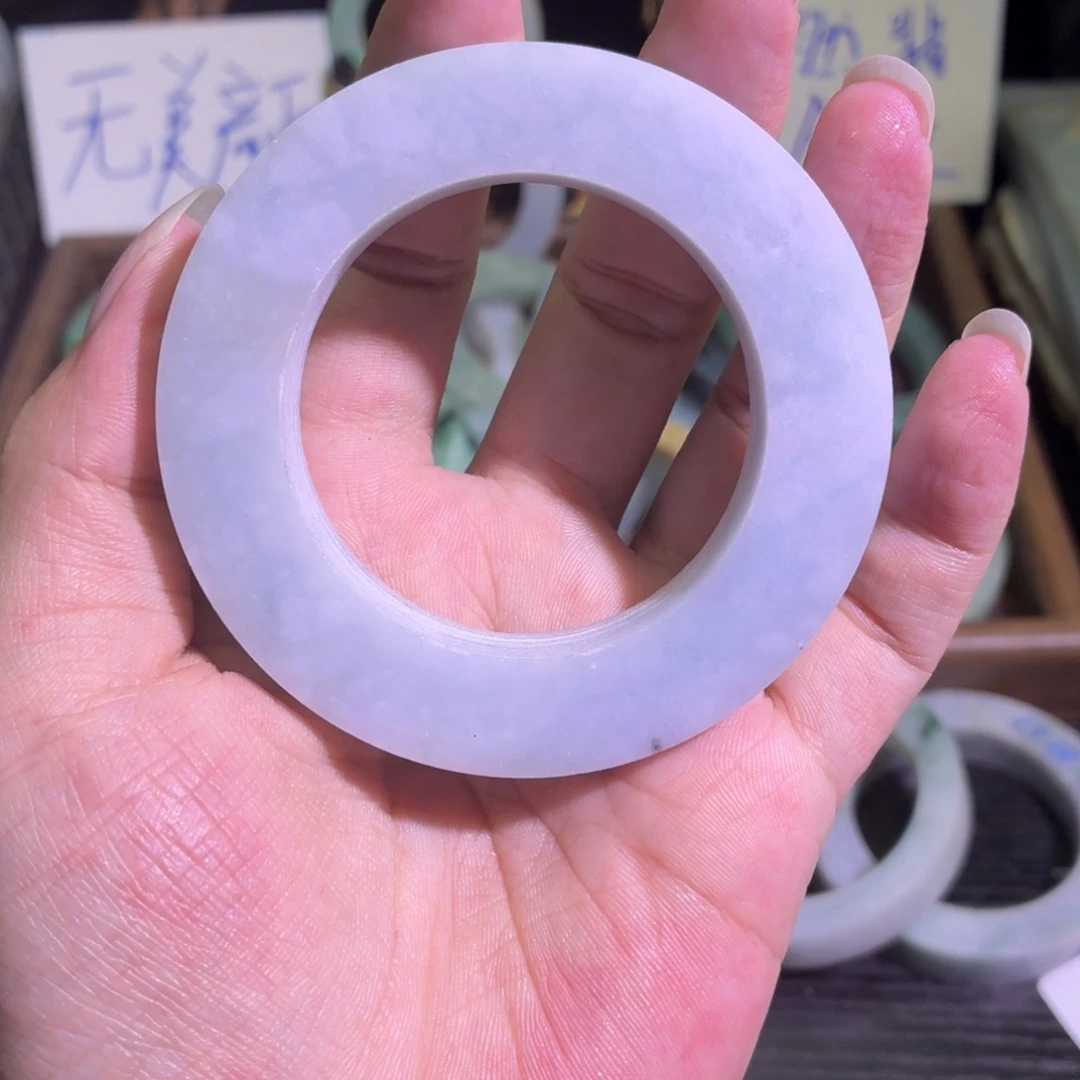 定制翡翠未镶嵌翡翠A货手镯毛胚定制