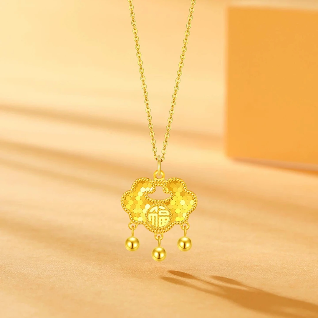 【清货专属链接】XL3162 龙鳞福锁项链 精美锁骨链