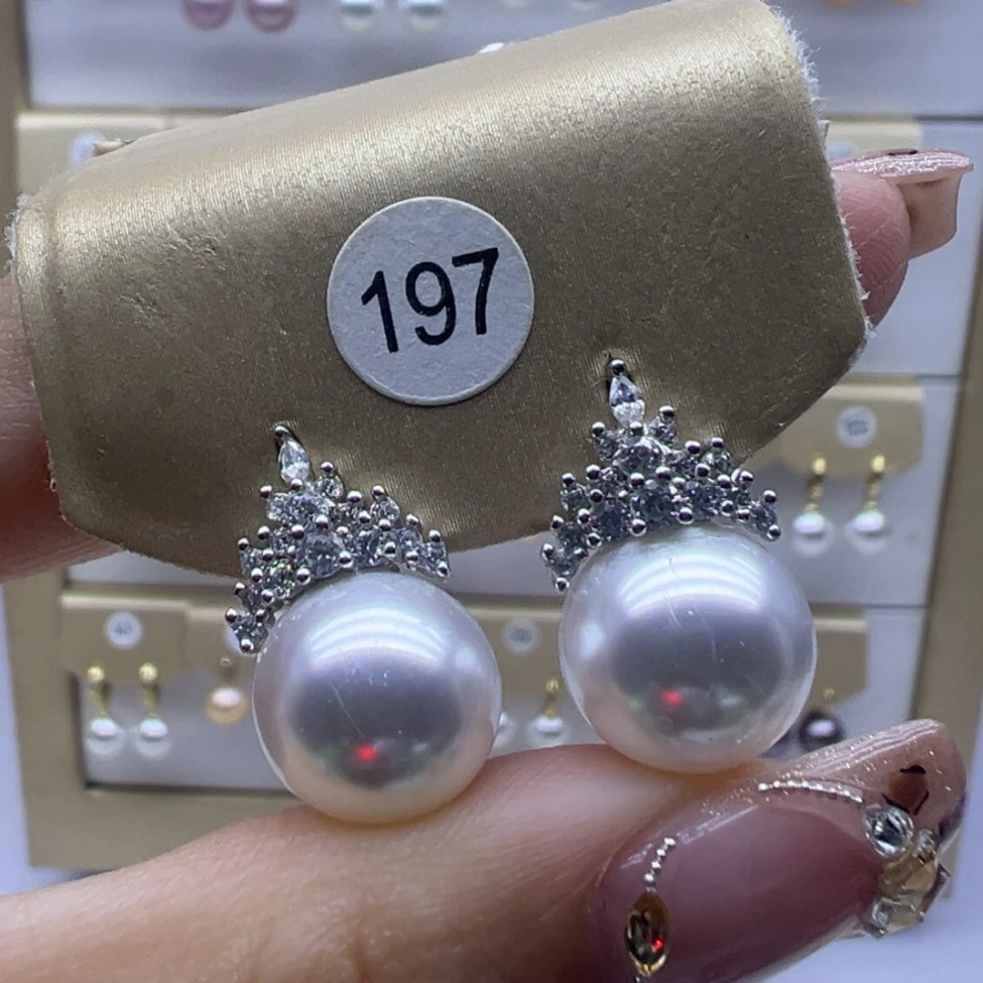 耳饰淡水珍珠银S925镶嵌