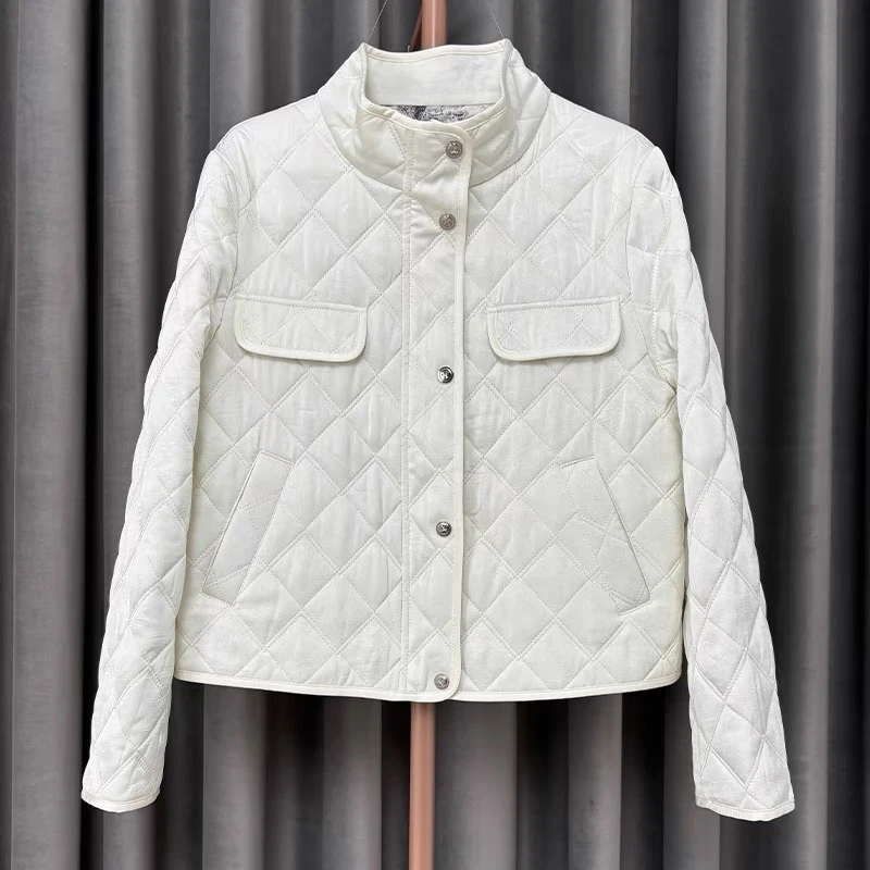 【锦衣服饰】3993时尚小高领菱形格小香风