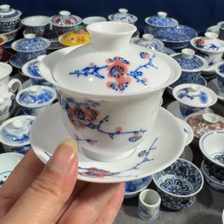 景德镇手工手绘杯微瑕