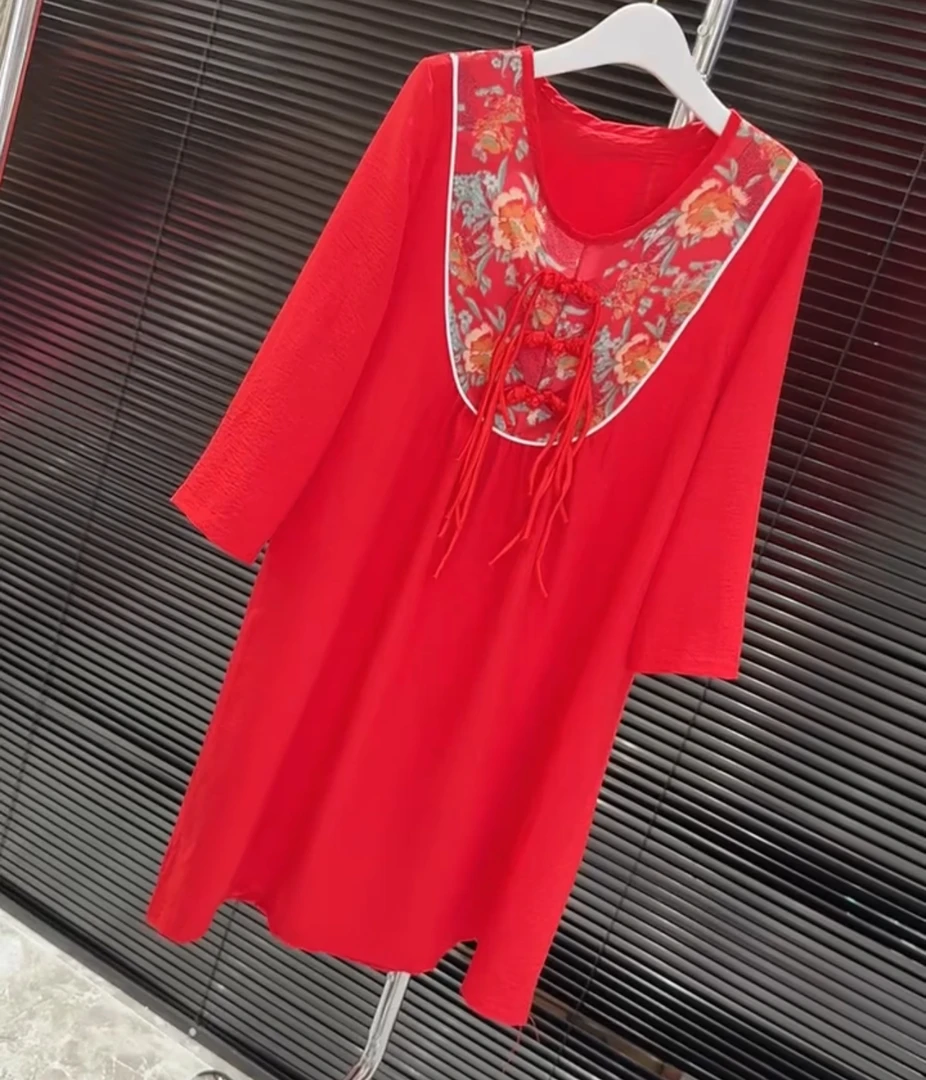 国风新年家居服睡裙套装【实物微色差】