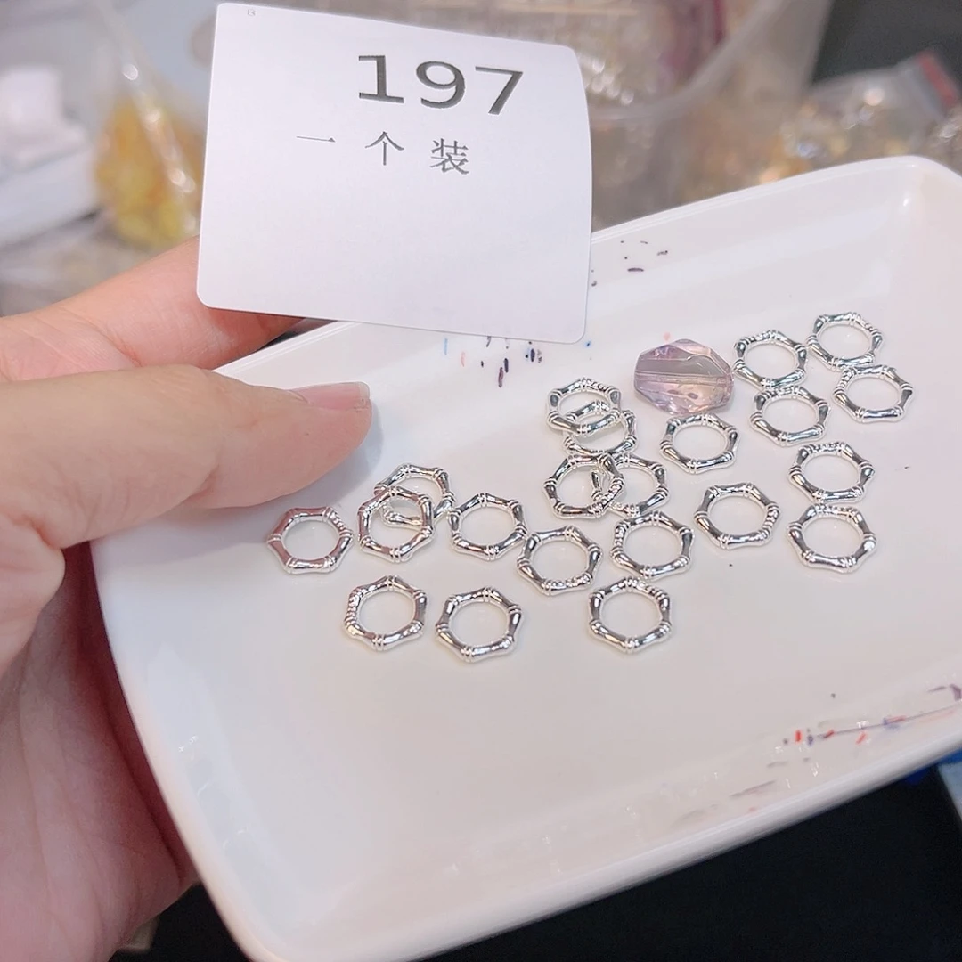 水晶珠宝半成品银S925镶嵌197