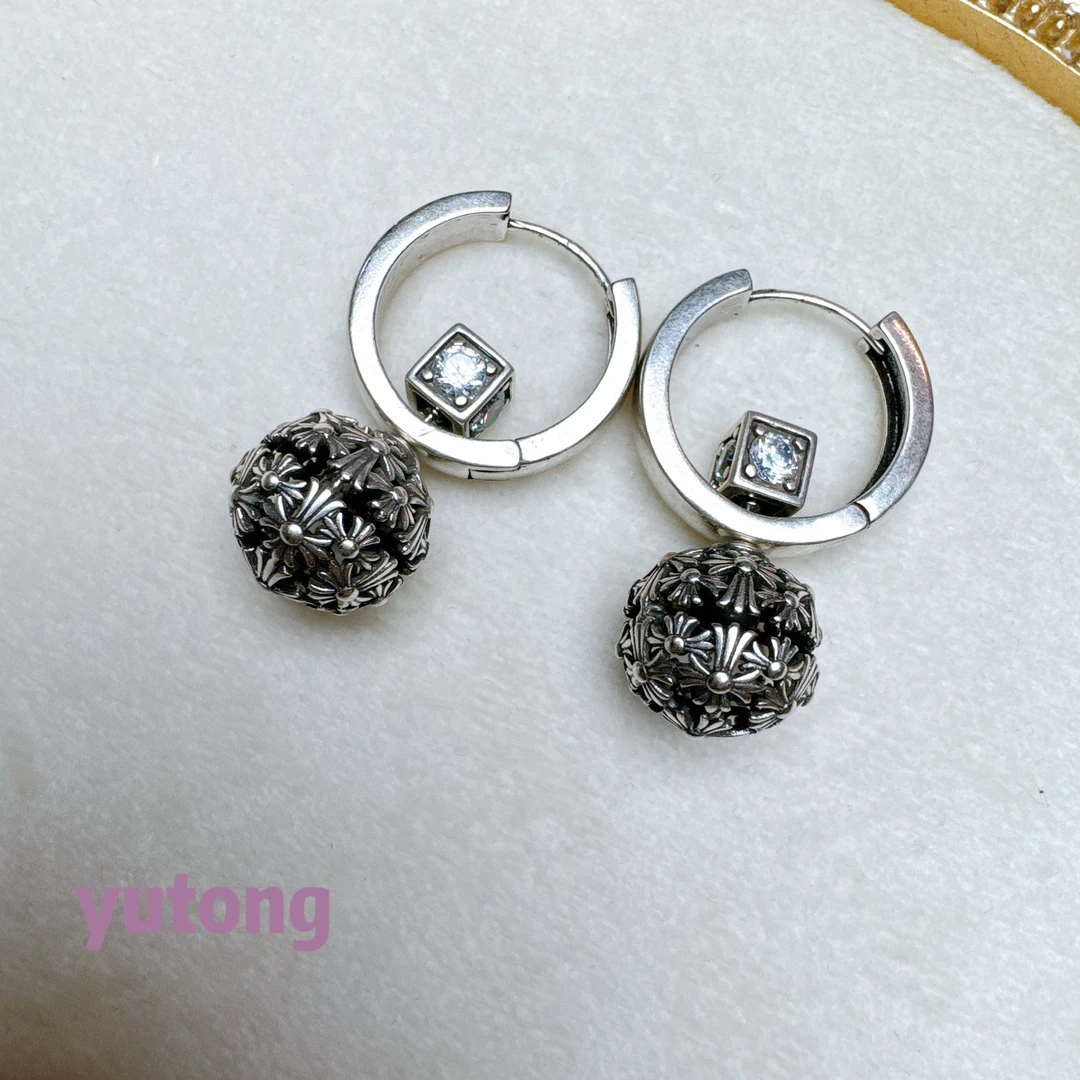 铜合金锆石耳饰 【雨桐轻奢饰品】设计款耳环YT00512