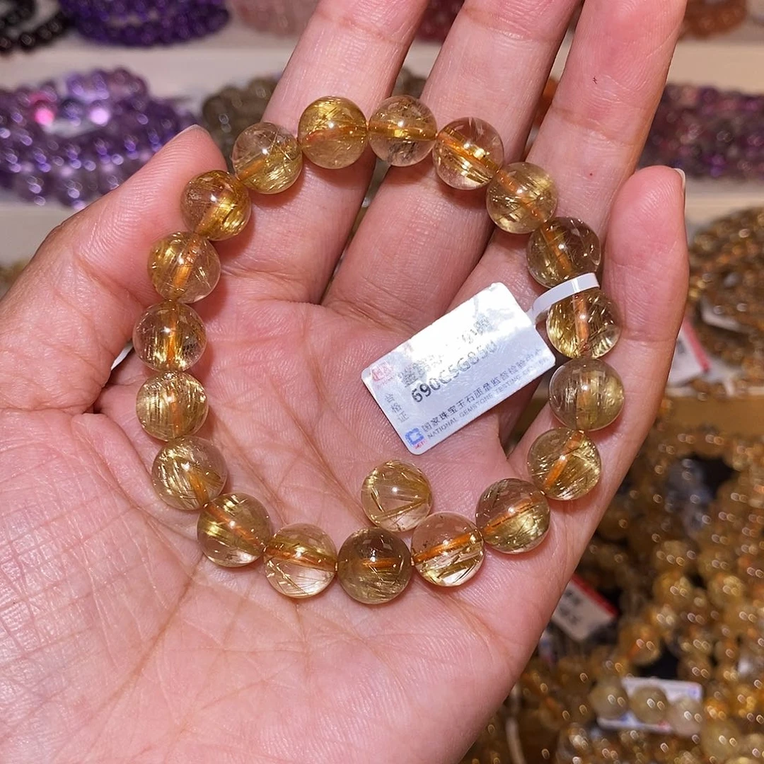 【闪购商品】发晶手串未镶嵌脚**子钛晶顺发10m