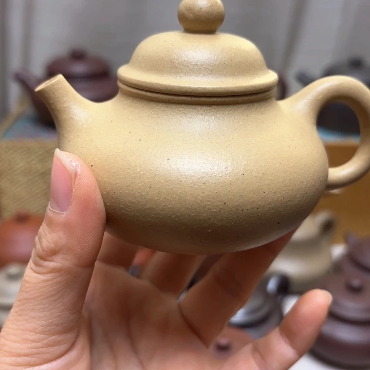 紫砂茶壶大水潭本山绿泥徽瑕