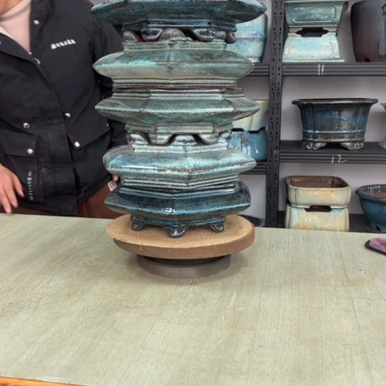 紫砂花盆兵*微瑕釉盆