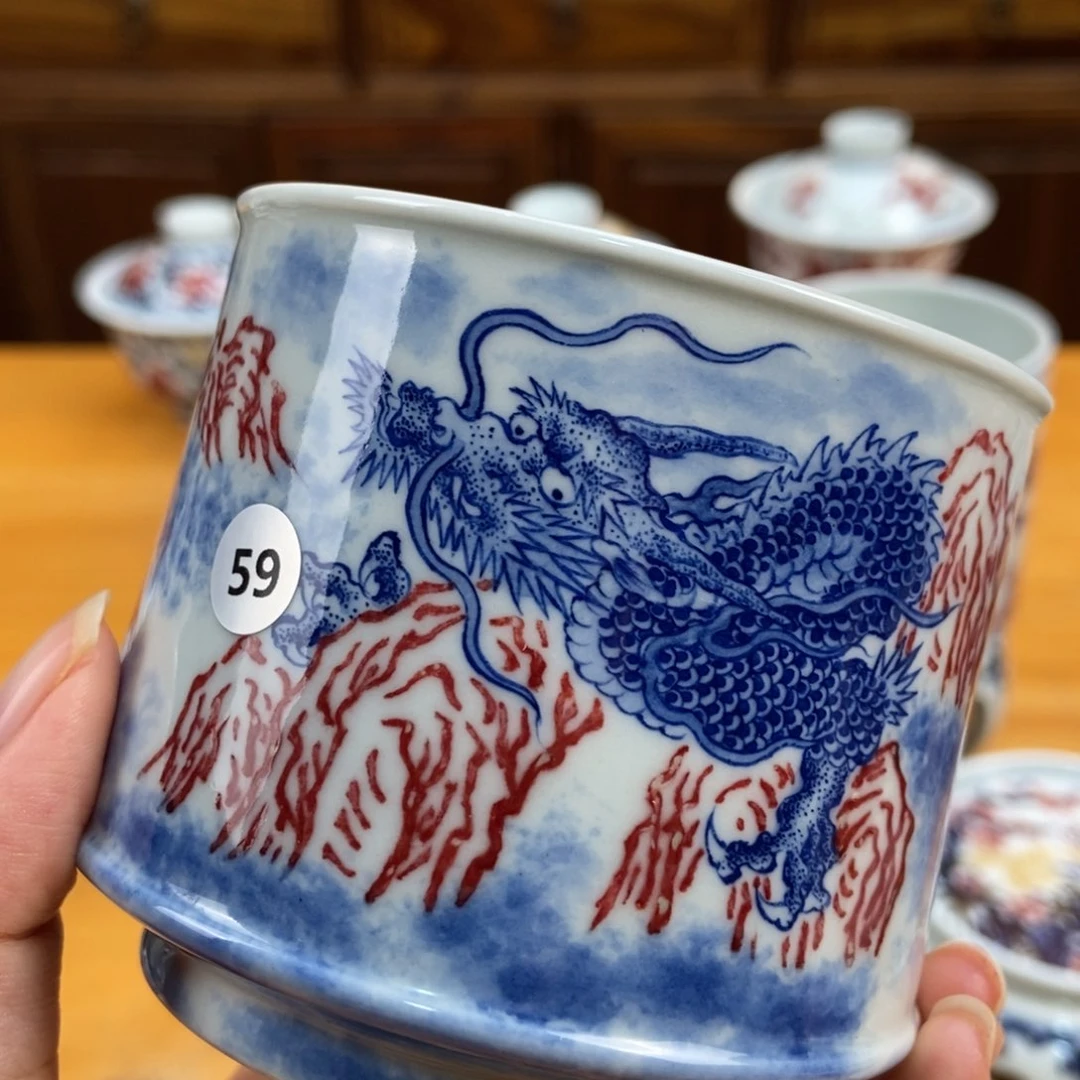 手绘现代茶具非古董