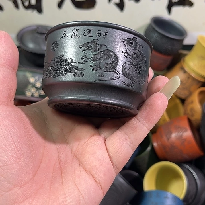 茶杯紫砂全手工紫砂主人杯