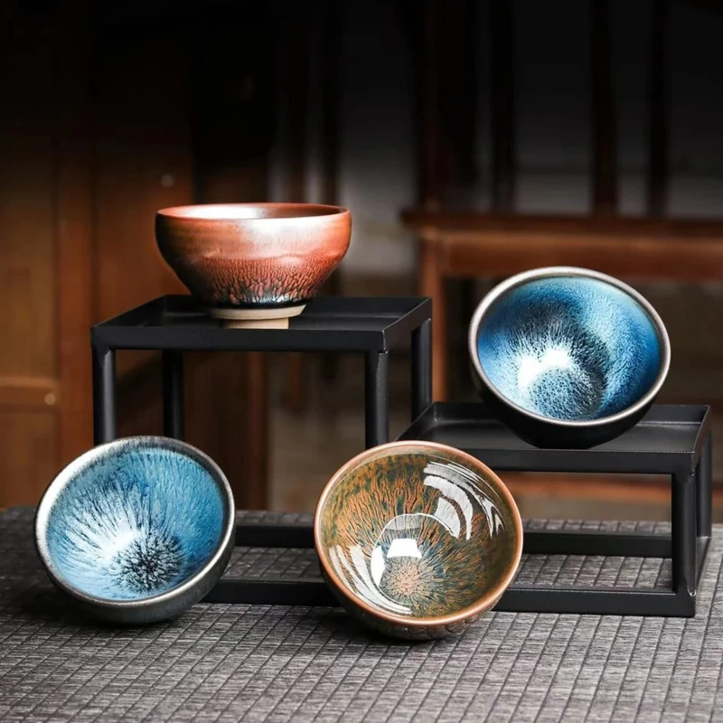 四季建盏主人杯茶杯高档个人专用高颜值大号茶盏家用功夫陶瓷茶具