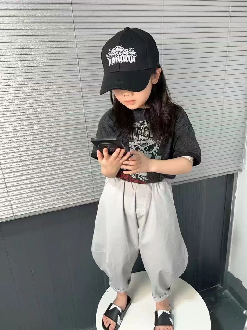 儿童春夏韩版气球裤9分棉布裤