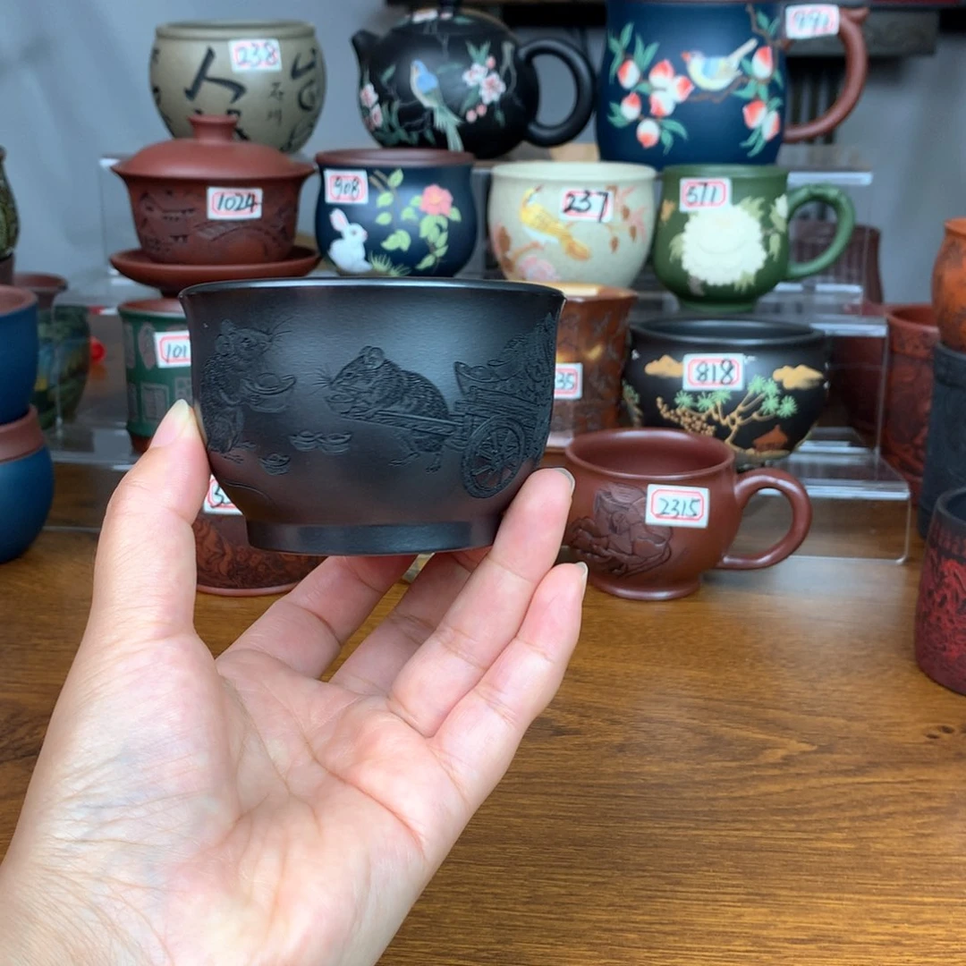 茶杯紫砂宜兴紫砂茶具