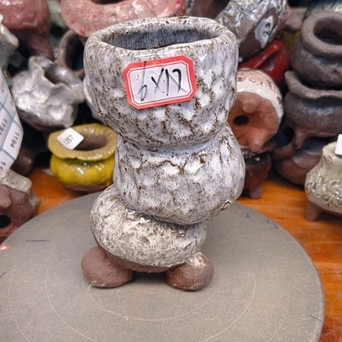 粗陶花盆手工花盆制作