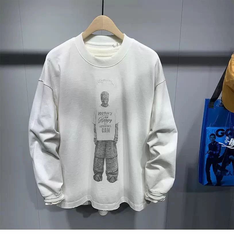 美式潮牌做旧卫衣