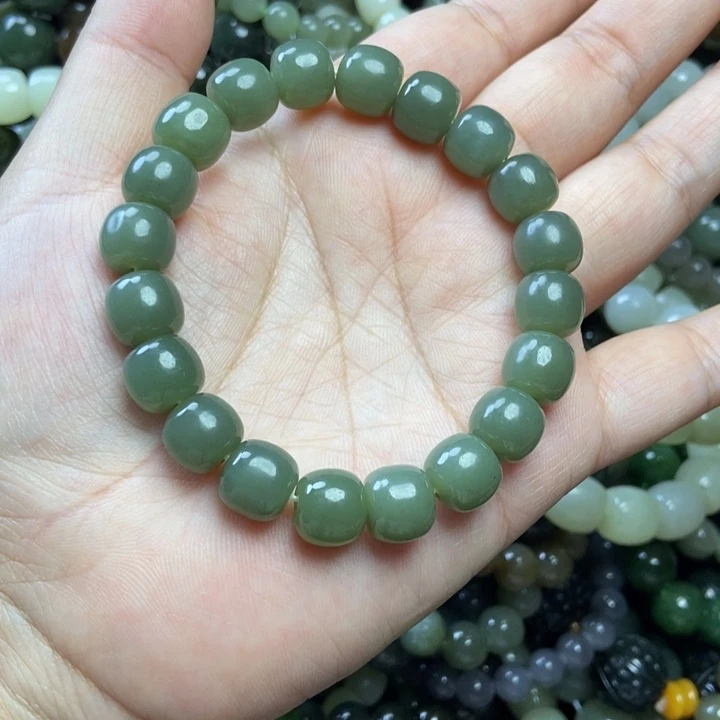 和田玉未镶嵌手链卡10