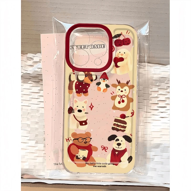 樱桃西高地适用iPhone16promax手机壳iPhone15防摔14可爱13软壳12