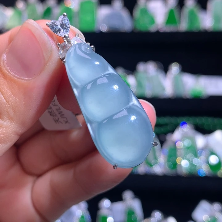 【闪购商品】颈饰银S925镶嵌翡翠天然翡翠
