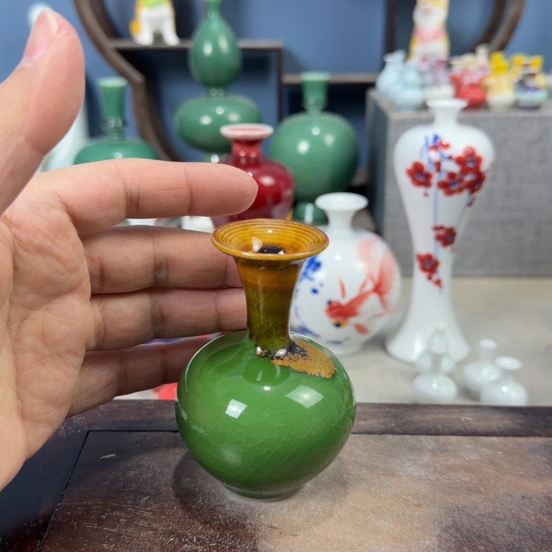 陶瓷手工小花器摆件