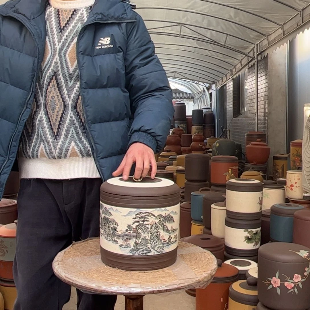 紫砂茶叶罐7 饼茶叶罐