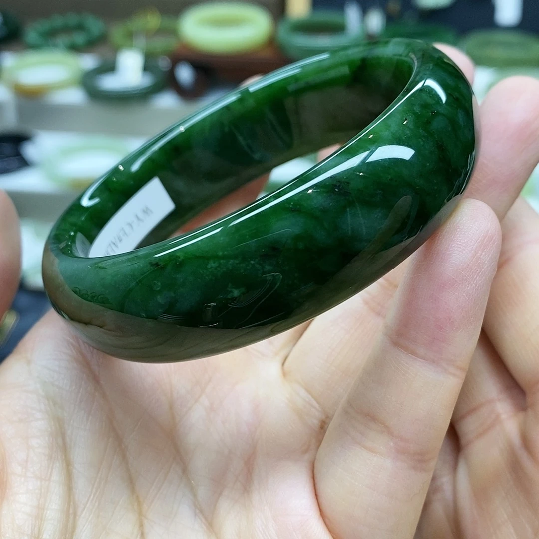 【闪购商品】未镶嵌手镯和田玉（碧玉）和田玉64