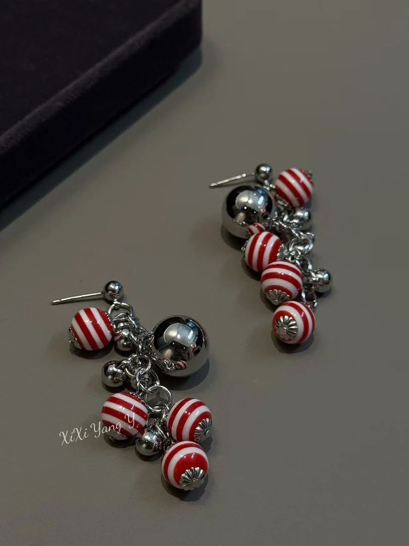 铜合金耳饰 XiXi Yang Y.“球”小众ins设计师款彩色时尚个性耳环