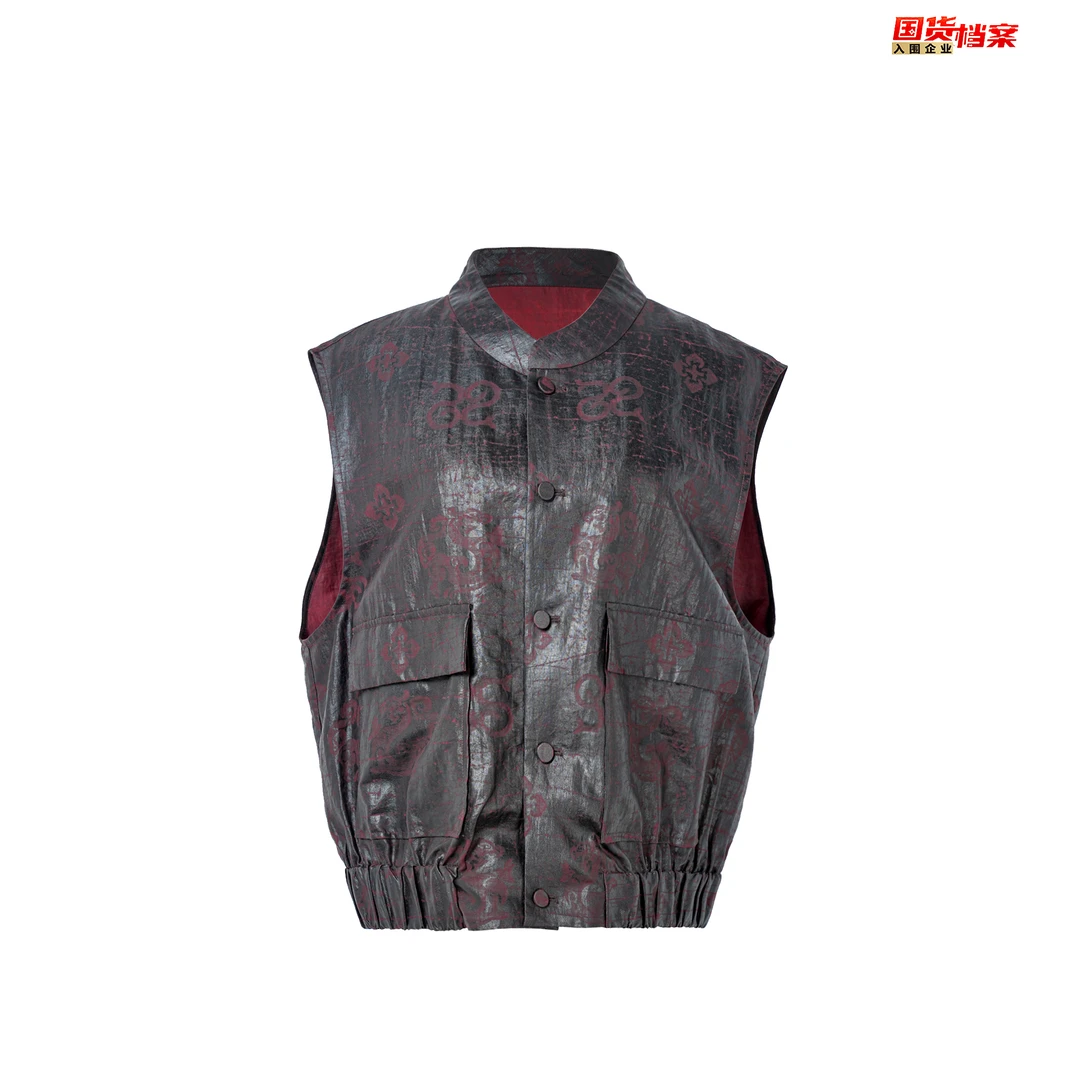 【万象有衣】龟裂纹-原创设计师款背心-7861