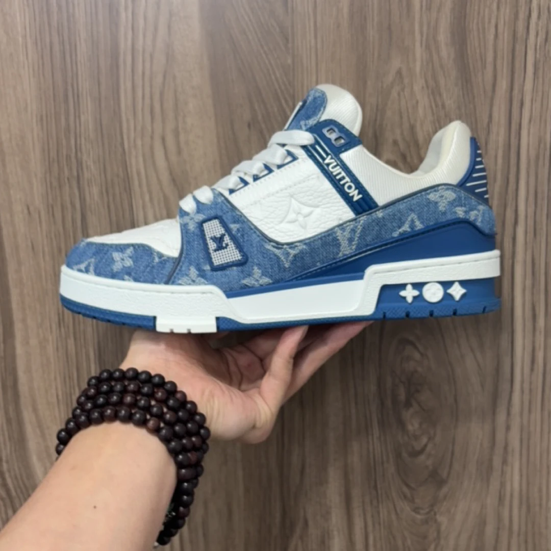 99新 LouisVuitton/路易威登 lv 蓝白牛仔 38码