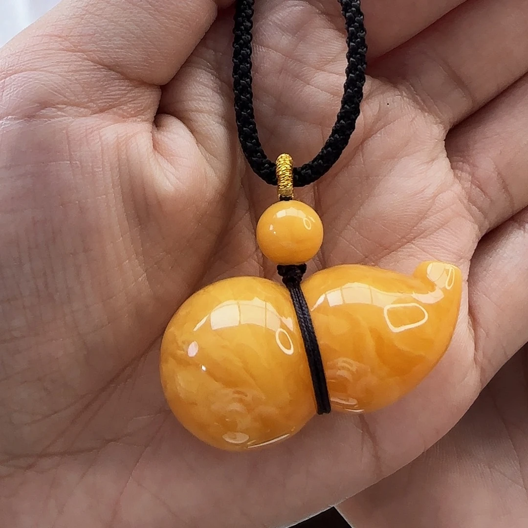 琥珀颈饰未镶嵌吊坠
