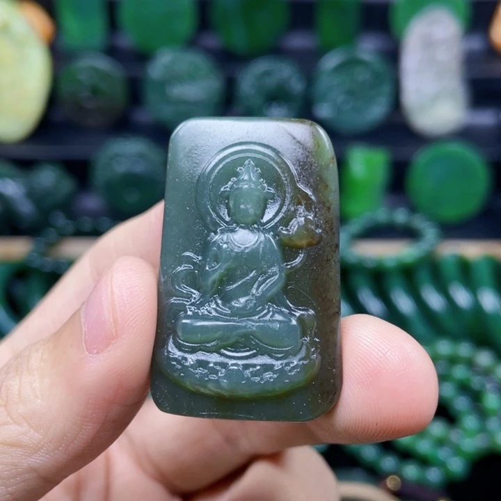 和田玉未镶嵌挂件