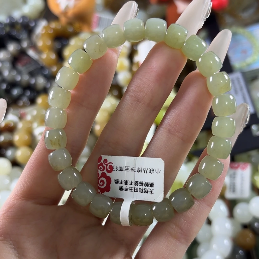 和田玉未镶嵌手链56