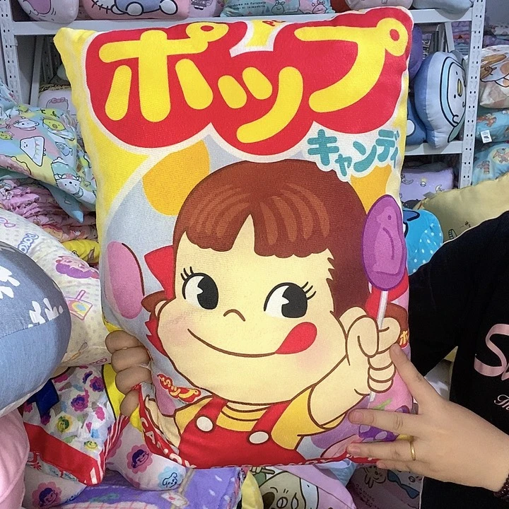 黄色不二家抱枕一个