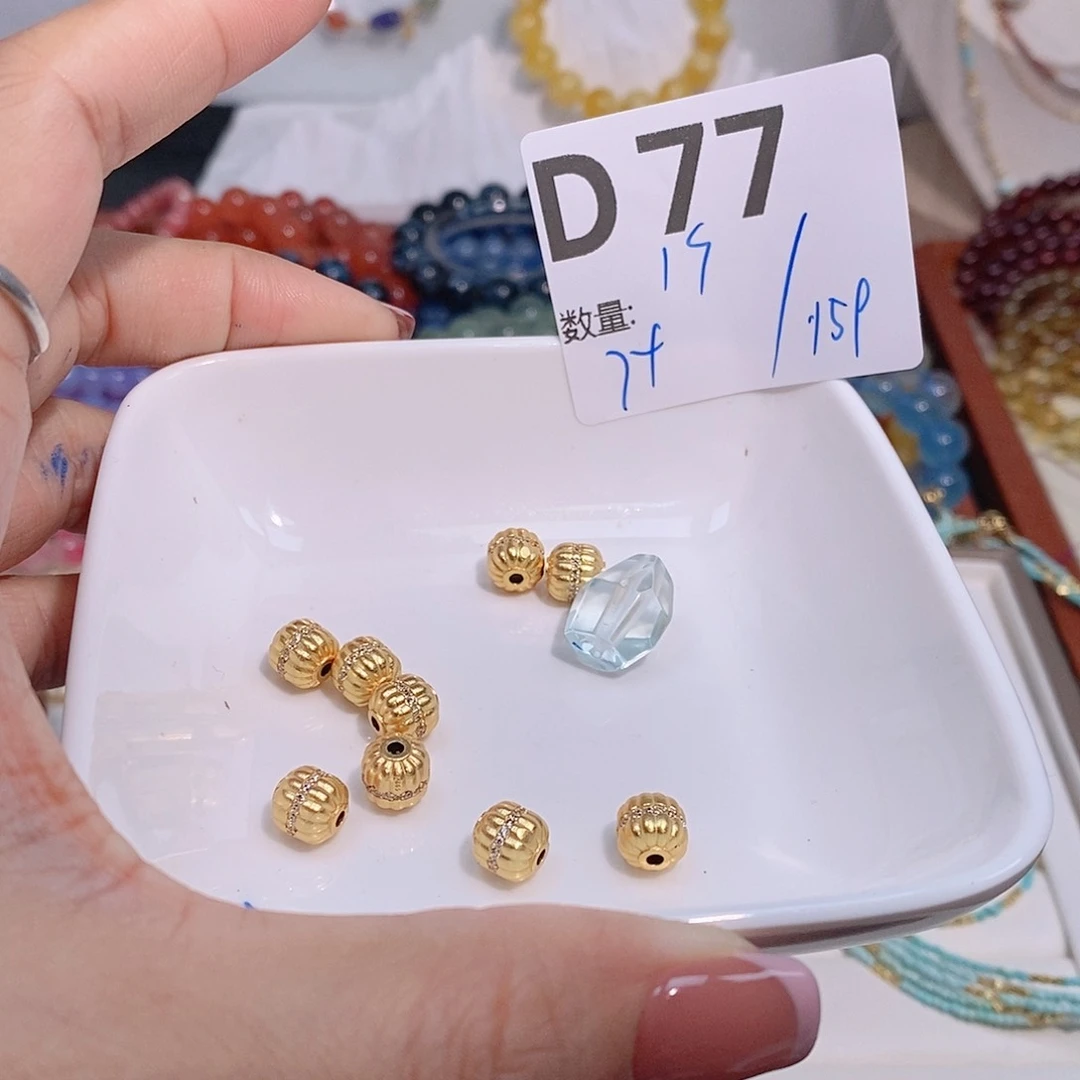 水晶珠宝半成品银S925镶嵌D77