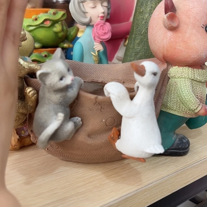 瓷片样品样品样品猫 鸭子