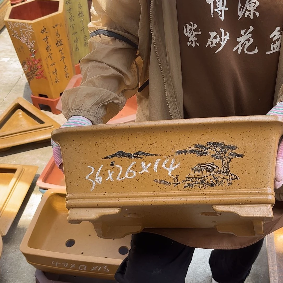 紫砂花盆盆景艺术