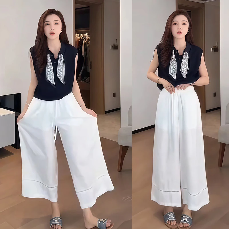设计出游上衣裤子套装2025夏季新款韩系时尚减龄松弛感小众两件套