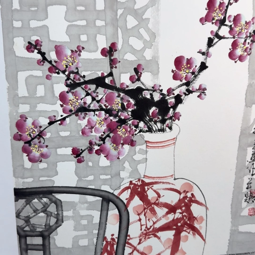 国画国画作品山水花鸟