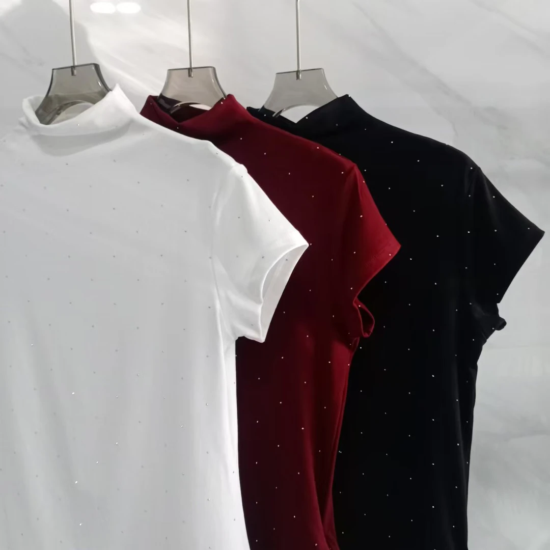 媛媛家8235百搭时尚漫天星星上衣气质纯色